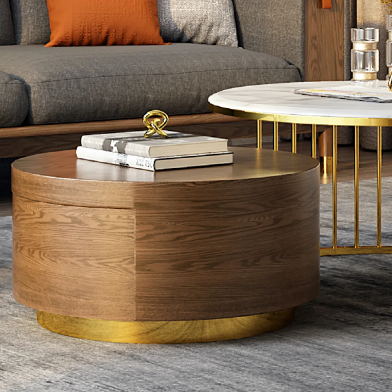 Журнальный дизайнерский столик 2462-AP00303