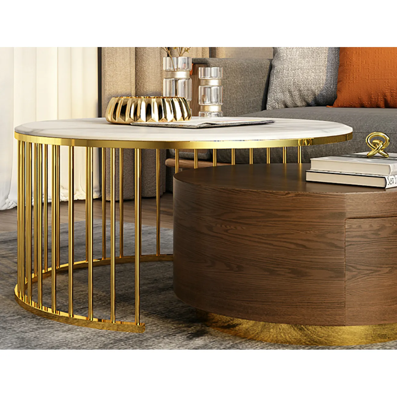 Журнальный дизайнерский столик 2462-AP00303