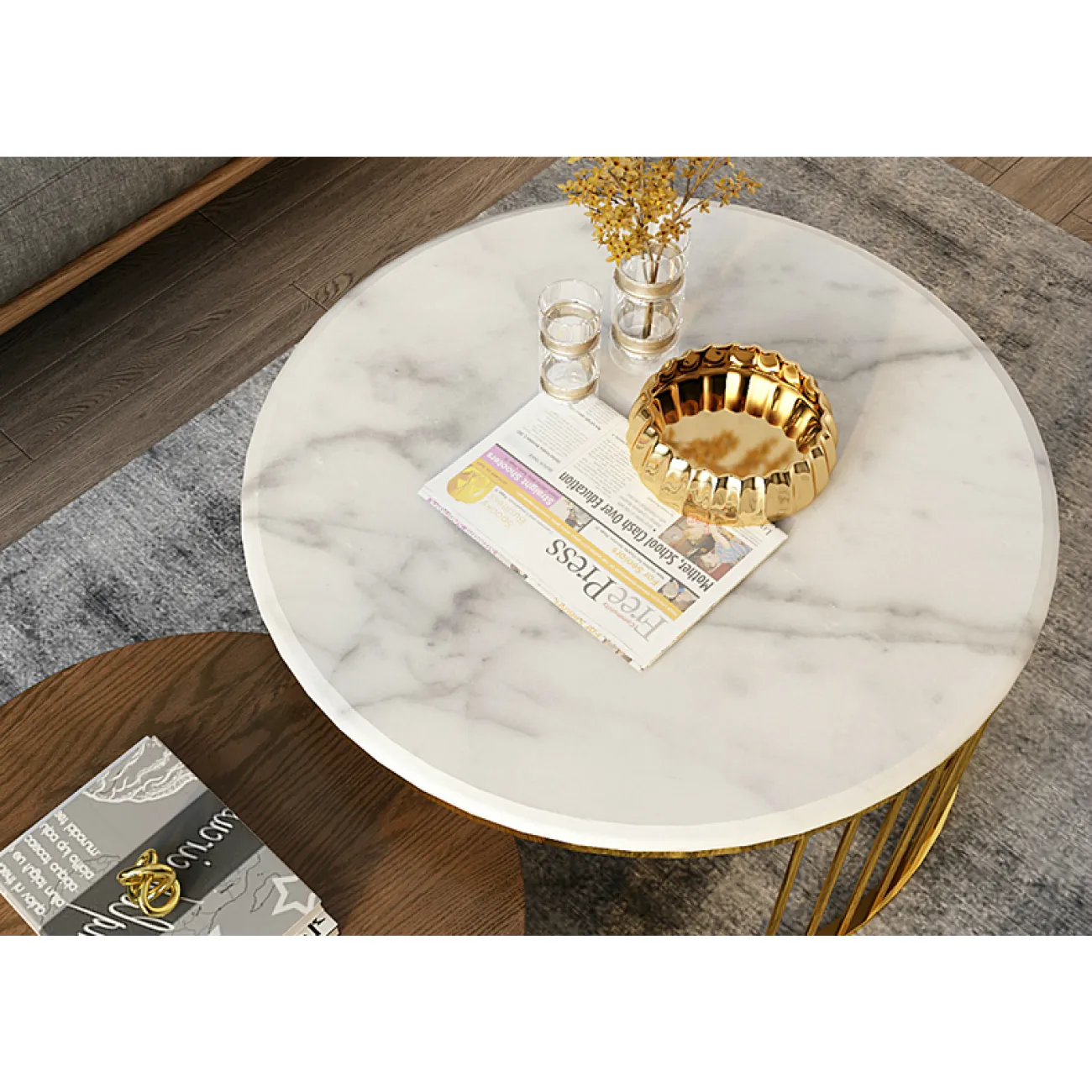 Журнальный дизайнерский столик 2462-AP00303