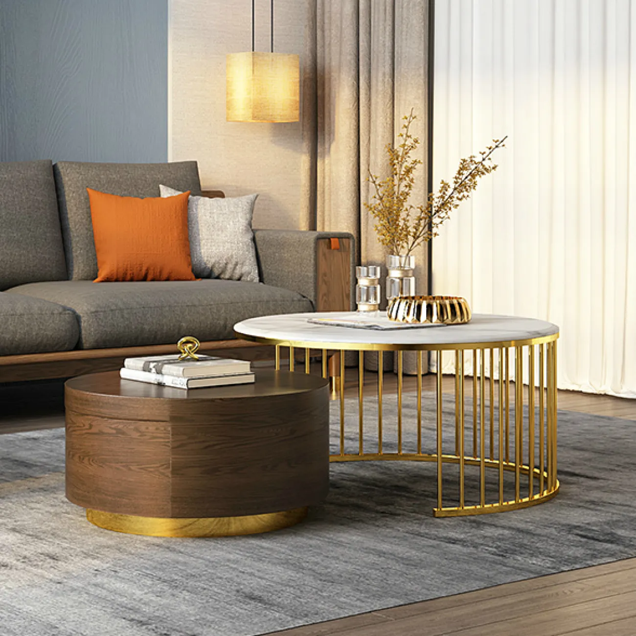 Журнальный дизайнерский столик 2462-AP00303