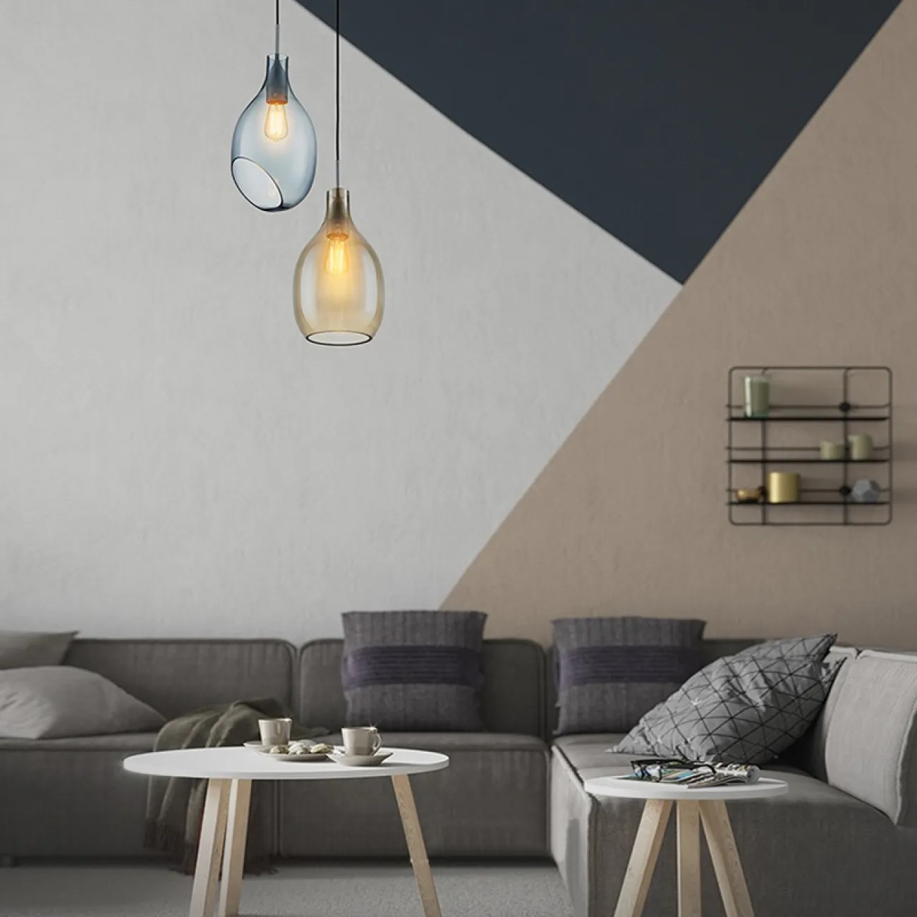 Подвесной светильник LOVISA A Blue от ImperiumLoft