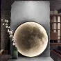 Круглый настенный светильник с изображением Луны COSMOS MOONLIGHT D50 3000К