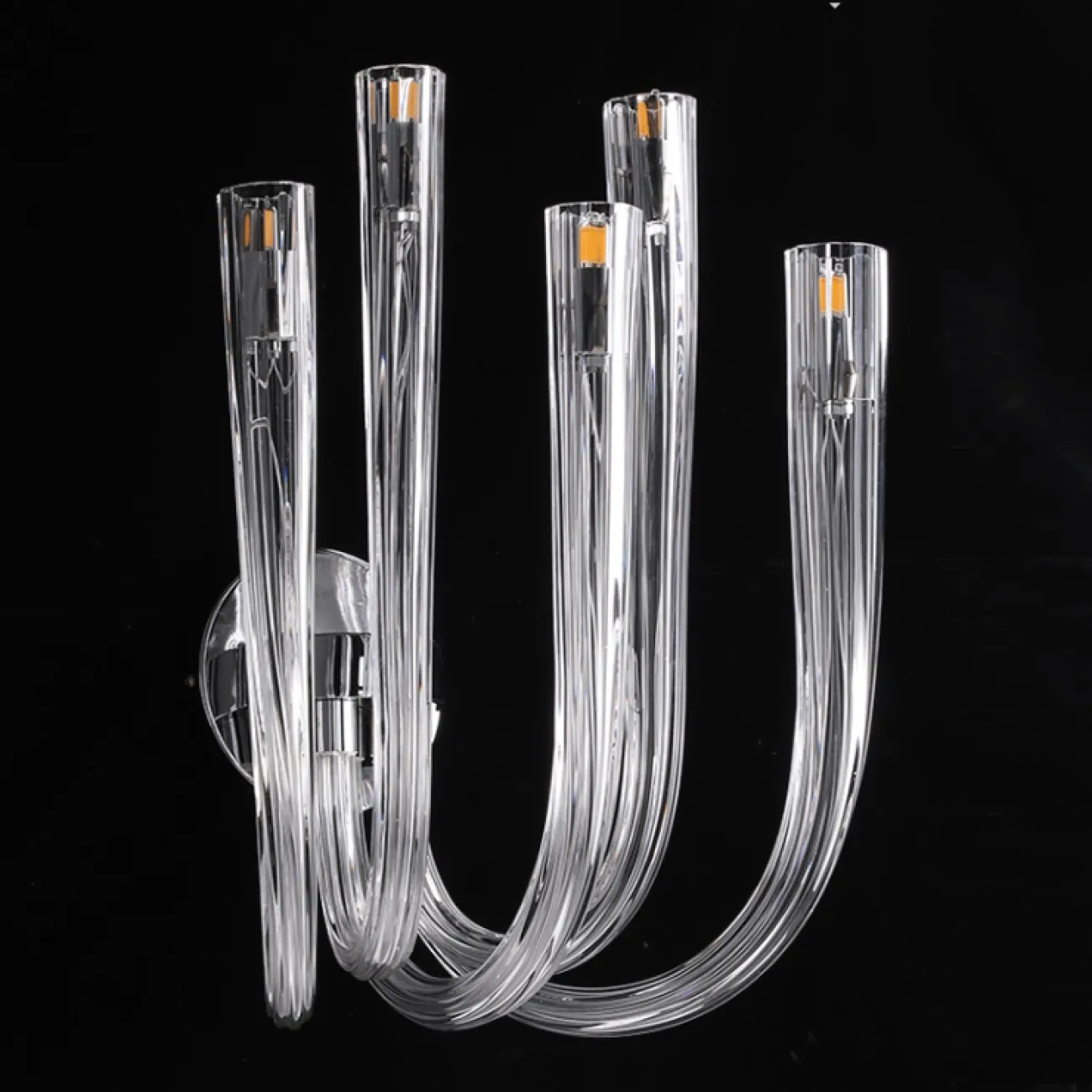 Бра со стеклянными выгнутыми плафонами вытянутой цилиндрической формы CONCORD WALL D28