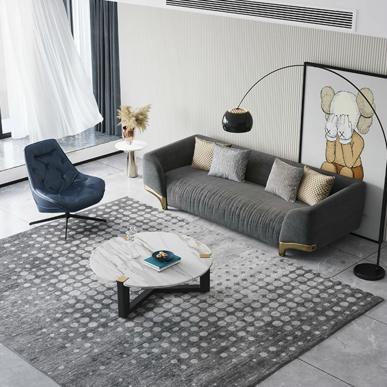 Дизайнерский диван LaLume-DV00141