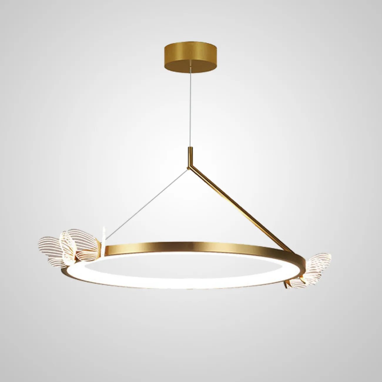 Подвесная люстра BABETTA CH C 3 бабочки от ImperiumLoft