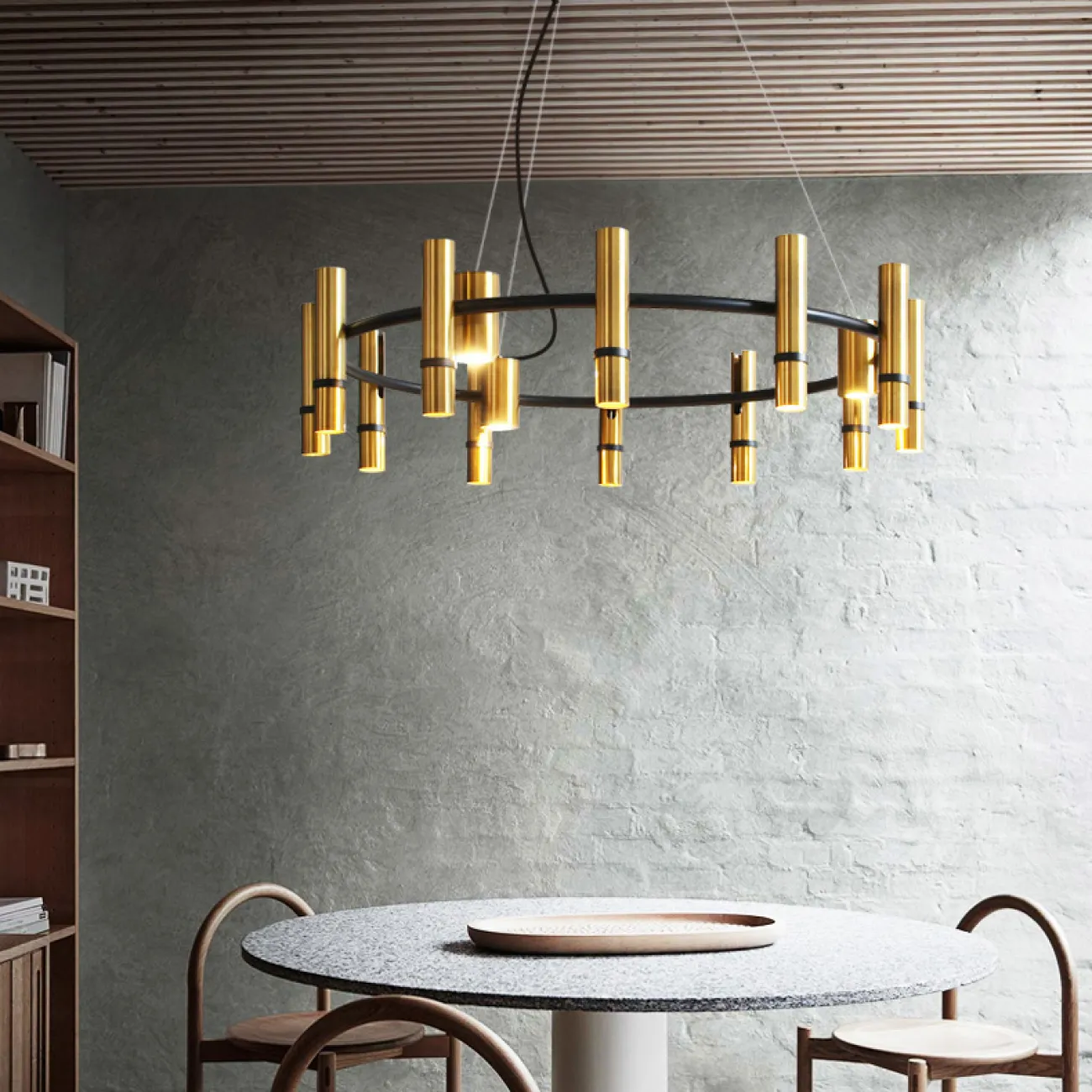 Подвесная кольцевая люстра REACT R D60 от ImperiumLoft