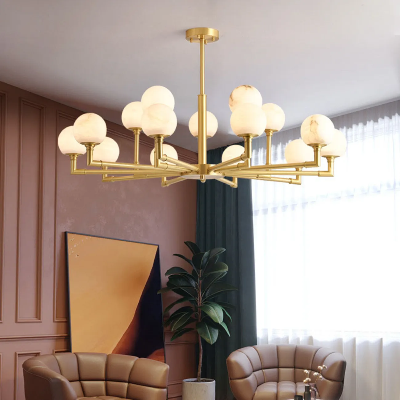 Потолочная люстра NANCY L8 от ImperiumLoft
