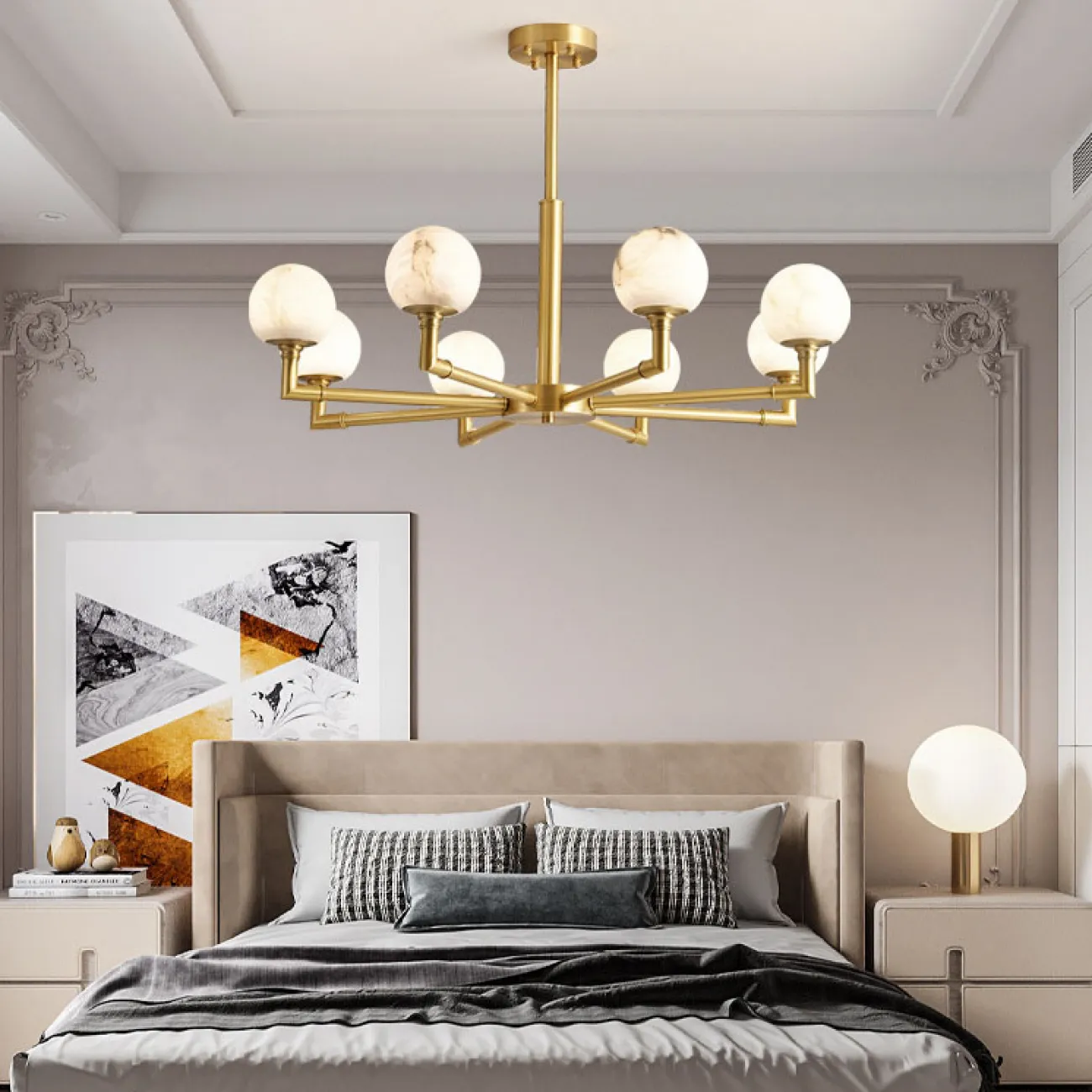 Потолочная люстра NANCY L8 от ImperiumLoft