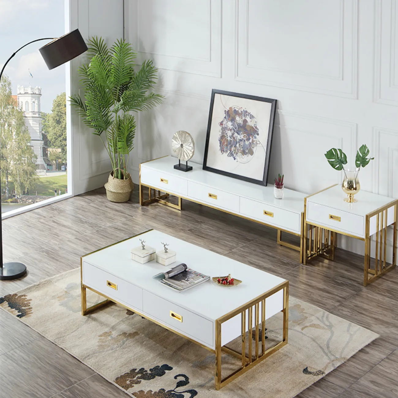 Дизайнерский комод под ТВ LaLume-TV00114