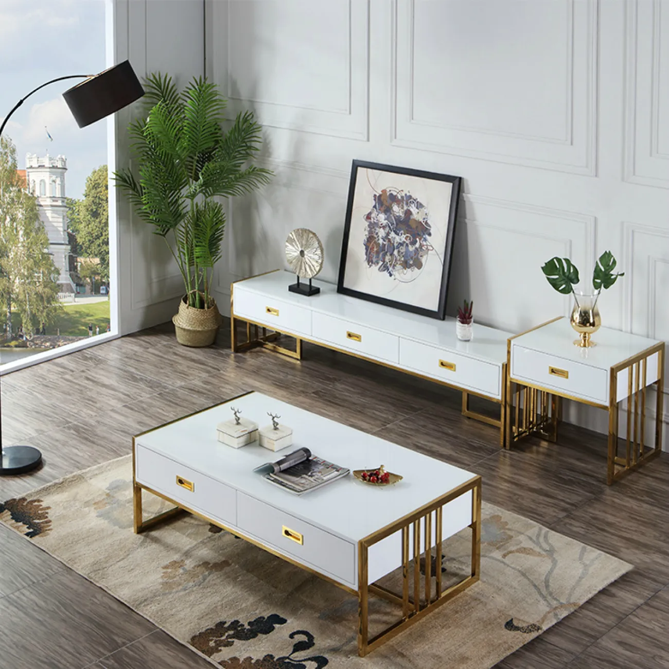 Дизайнерский комод под ТВ LaLume-TV00114