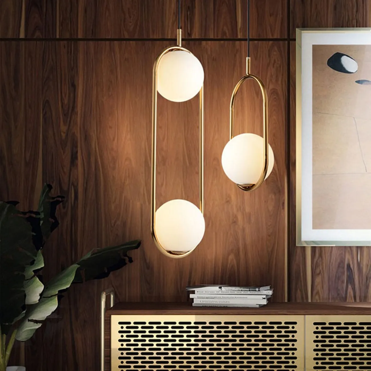 Подвесной светильник HOOP DUO Хром от ImperiumLoft Подвесной светильник HOOP DUO Хром от ImperiumLoft