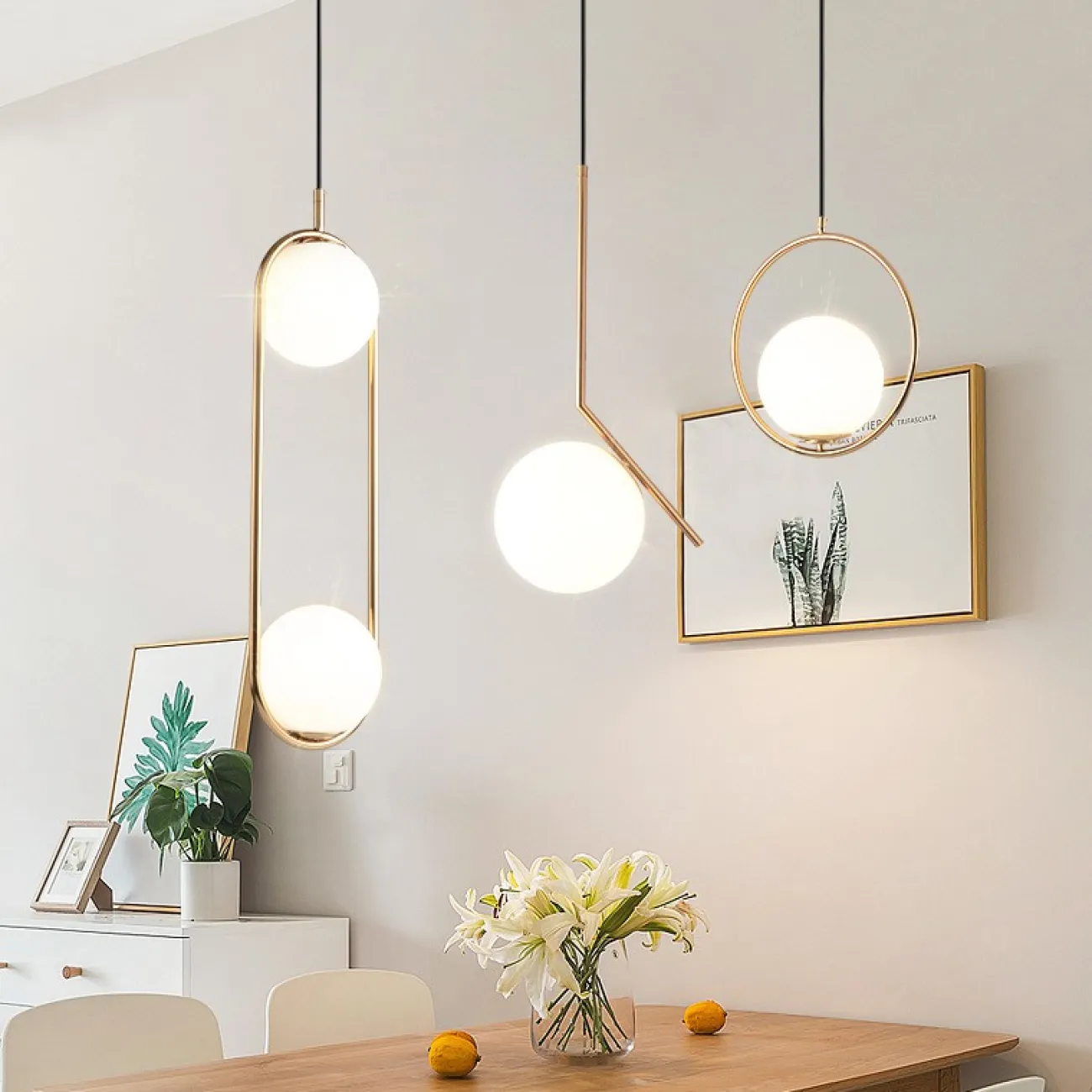 Подвесной светильник HOOP DUO Хром от ImperiumLoft Подвесной светильник HOOP DUO Хром от ImperiumLoft