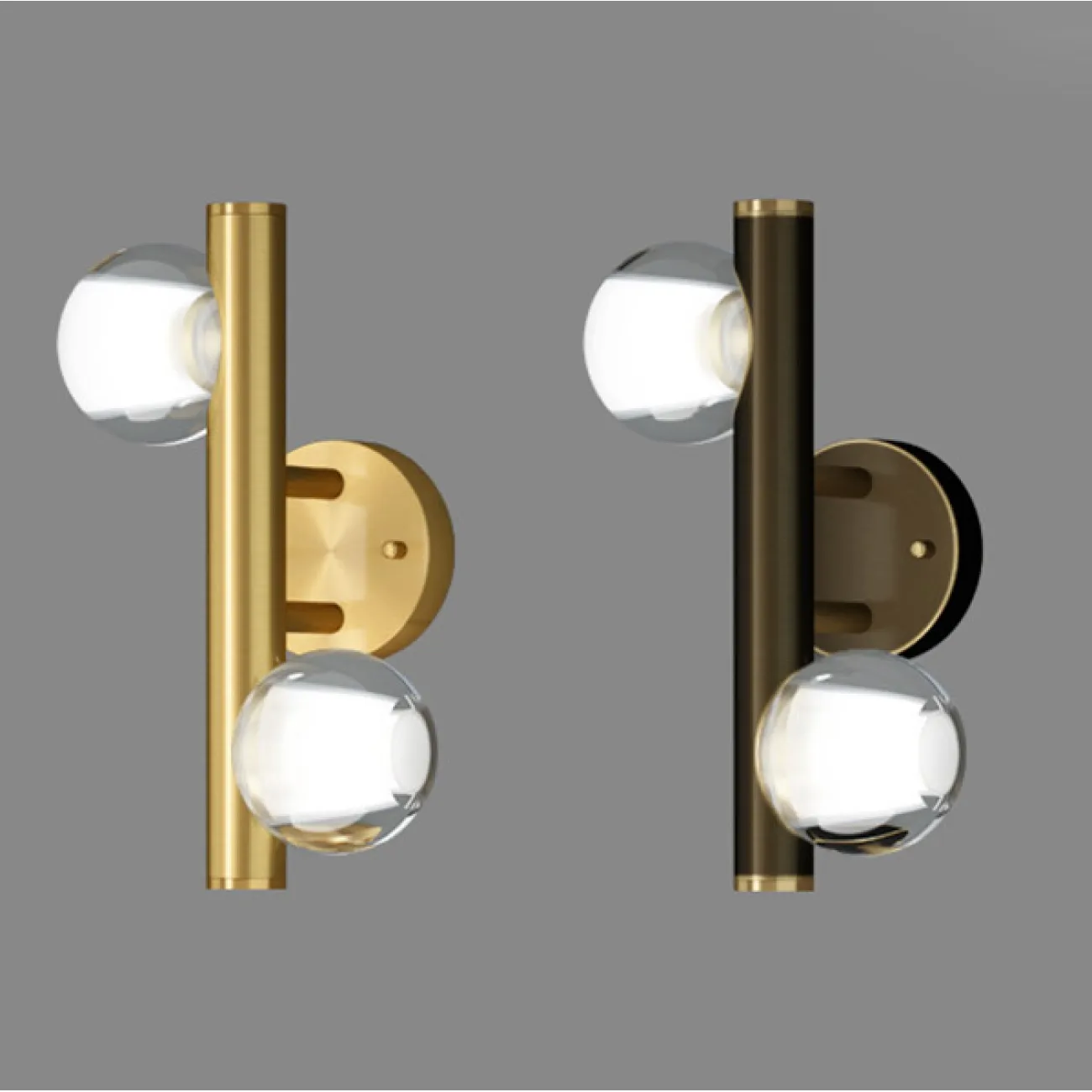 Настенный светильник ILIANA WALL A Brass Black от ImperiumLoft