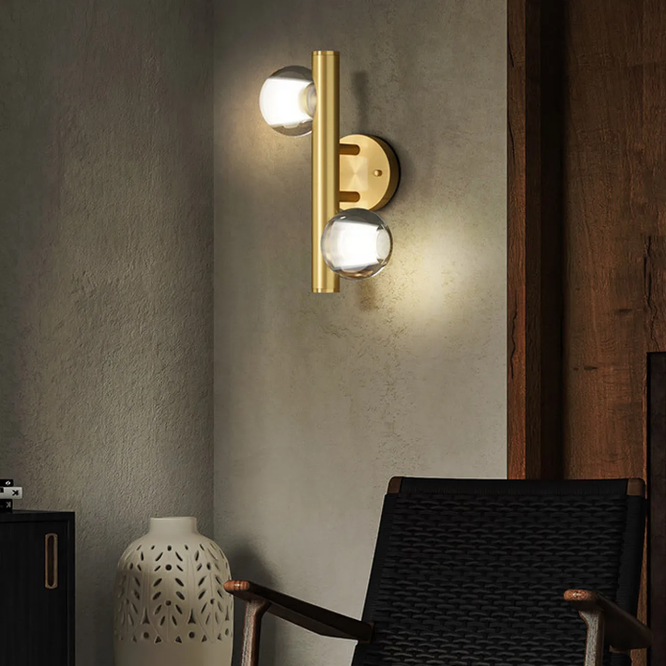 Настенный светильник ILIANA WALL B Brass от ImperiumLoft