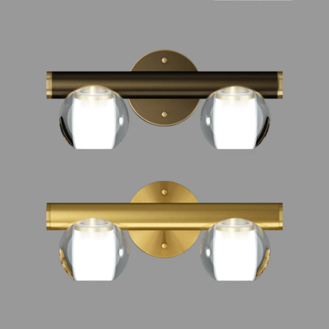 Настенный светильник ILIANA WALL A Brass Black от ImperiumLoft