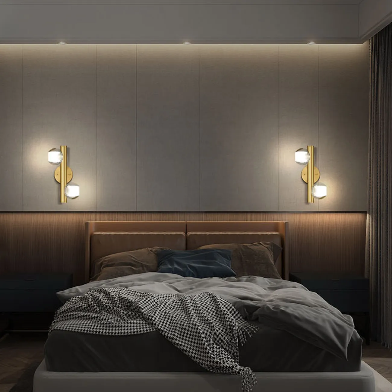 Настенный светильник ILIANA WALL A Brass Black от ImperiumLoft