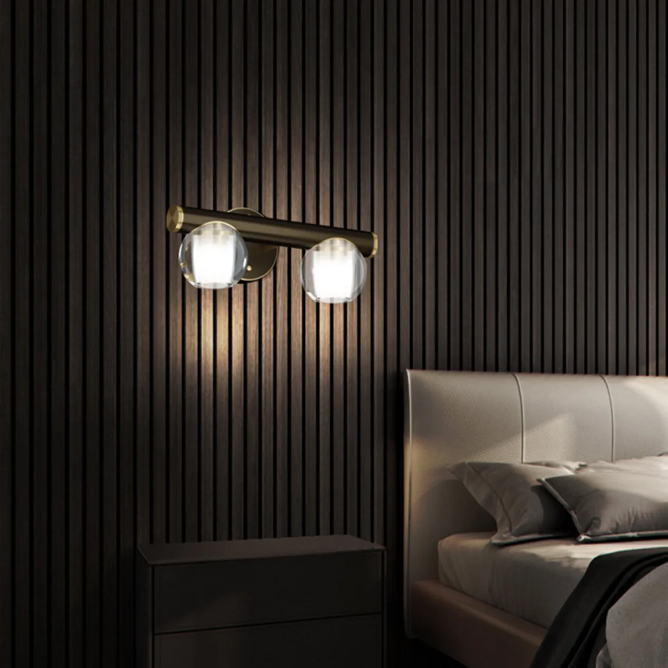 Настенный светильник ILIANA WALL A Brass Black от ImperiumLoft