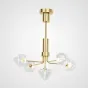 Люстра на штанге ICE 5 lamps Gold от ImperiumLoft