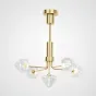 Люстра на штанге ICE 5 lamps Gold от ImperiumLoft