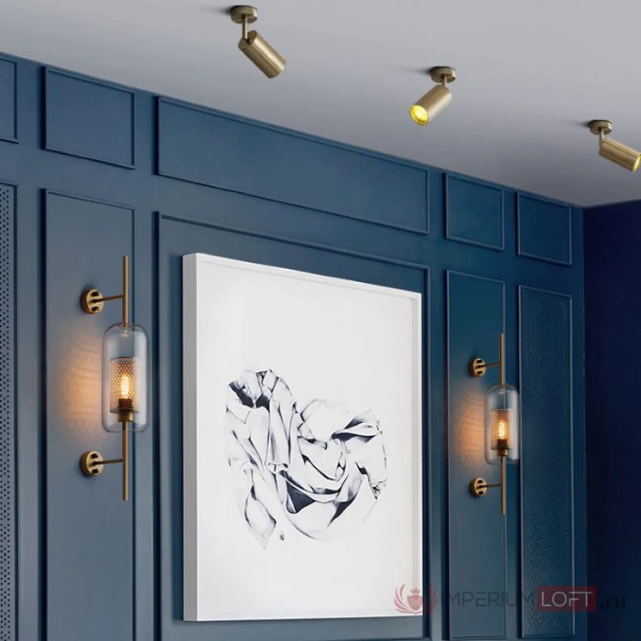 Настенный светильник CATCH WALL ball D55 steel от ImperiumLoft