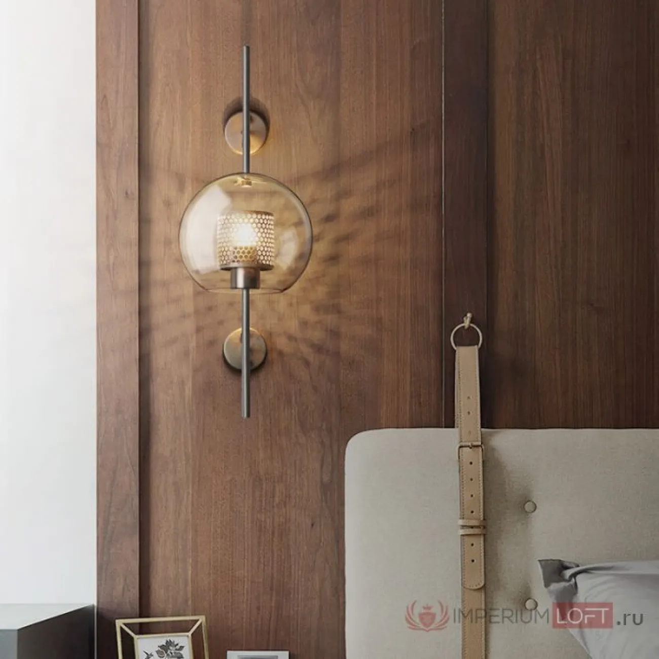 Настенный светильник CATCH WALL ball D55 steel от ImperiumLoft