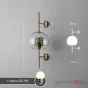 Настенный светильник CATCH WALL ball D55 steel от ImperiumLoft