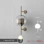 Настенный светильник CATCH WALL ball D55 steel от ImperiumLoft