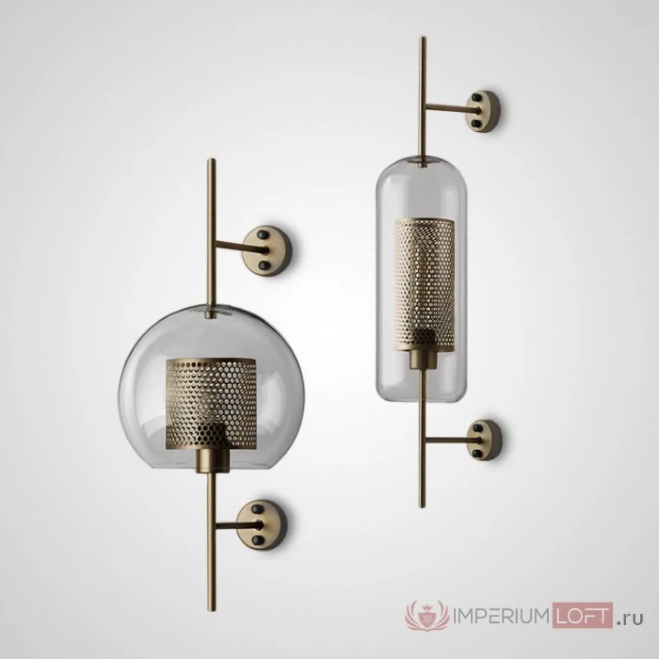 Настенный светильник CATCH WALL ball D55 steel от ImperiumLoft