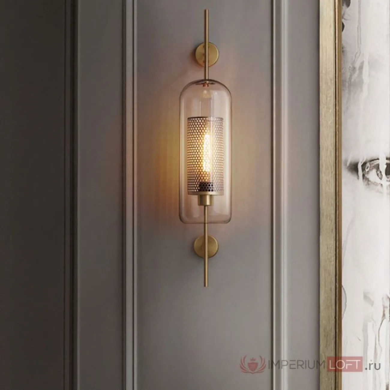 Настенный светильник CATCH WALL ball D55 steel от ImperiumLoft