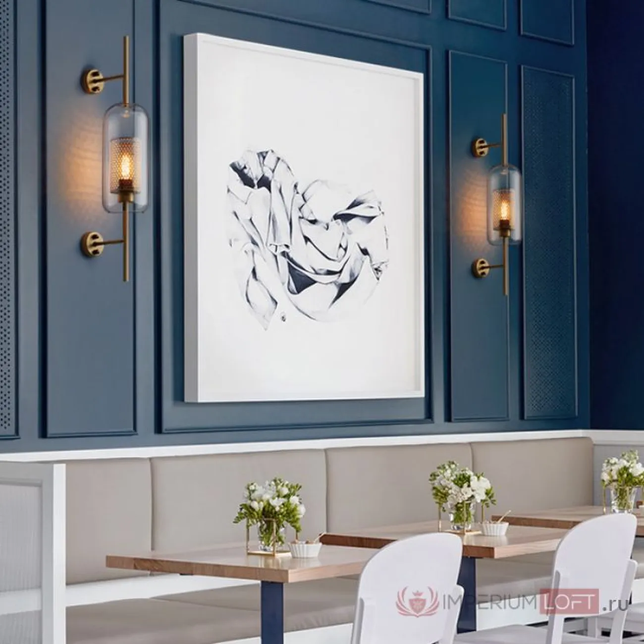 Настенный светильник CATCH WALL ball D55 steel от ImperiumLoft