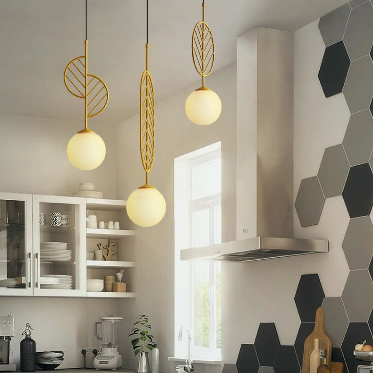 Подвесной светильник LEAF B Чёрный от ImperiumLoft