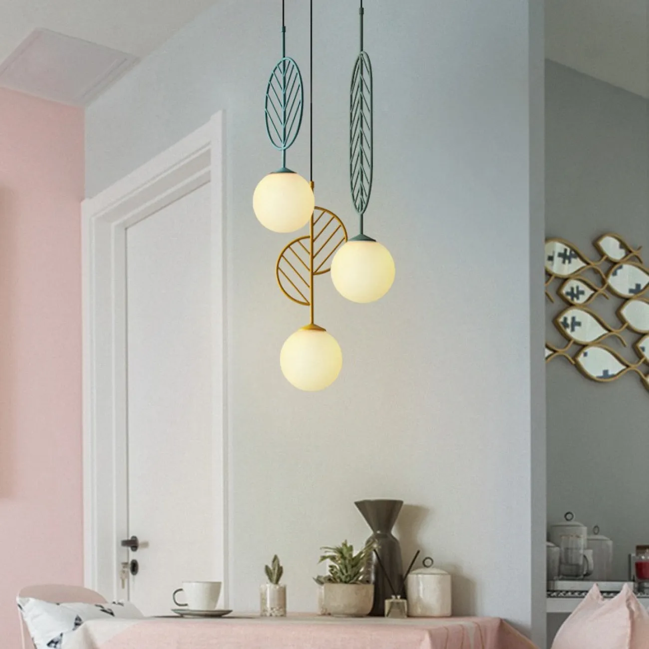 Подвесной светильник LEAF B Чёрный от ImperiumLoft