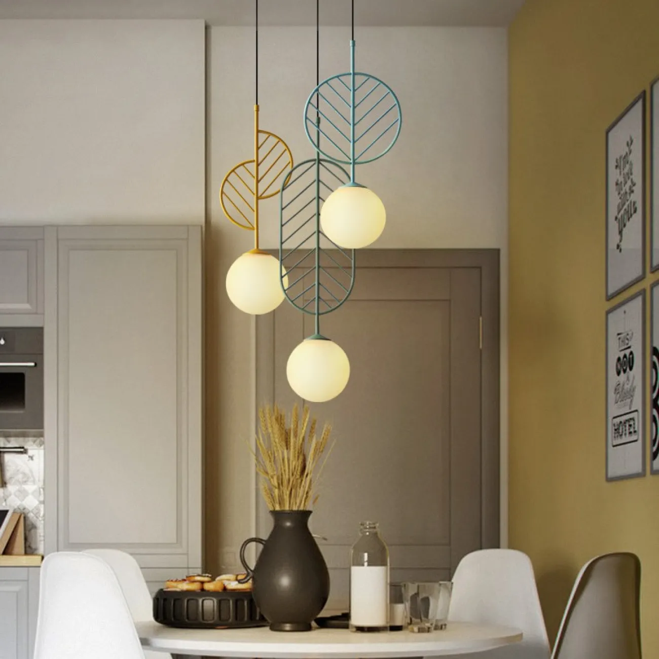 Подвесной светильник LEAF B Чёрный от ImperiumLoft