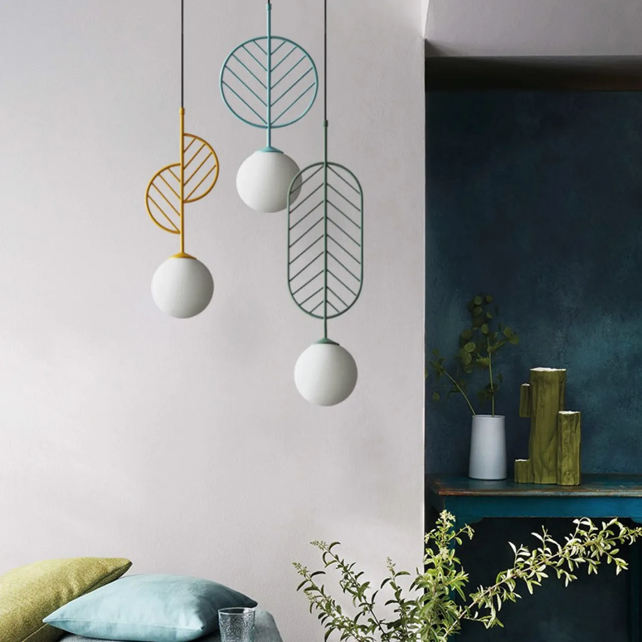 Подвесной светильник LEAF B Чёрный от ImperiumLoft