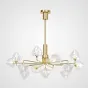 Люстра на штанге ICE 13 lamps Gold от ImperiumLoft