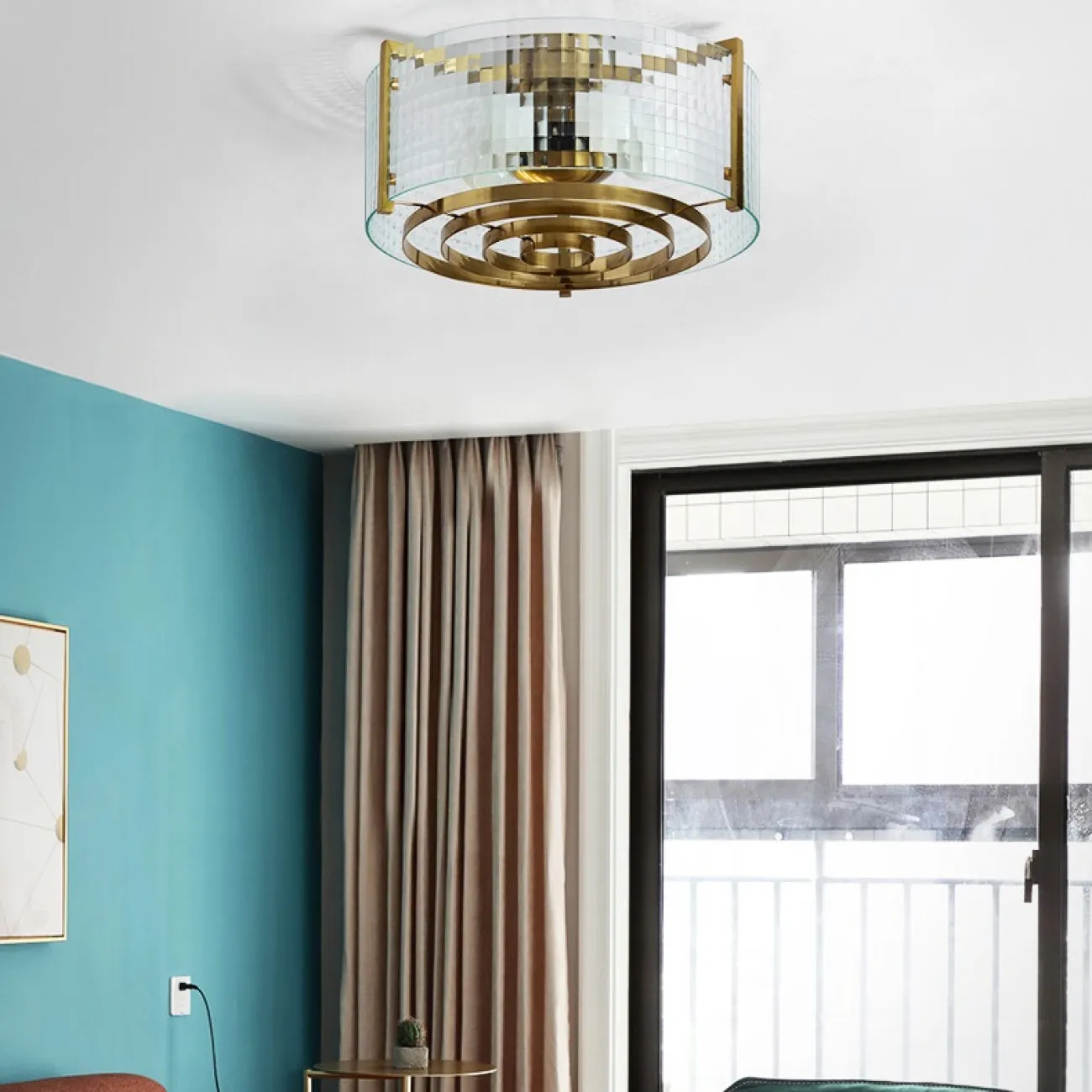 Потолочная люстра из рельефного стекла LUSSA D38 от ImperiumLoft Потолочная люстра из рельефного стекла LUSSA D38 от ImperiumLoft