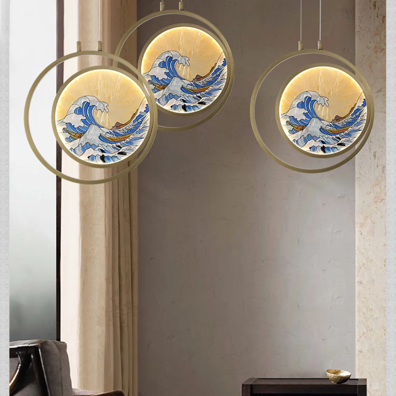 Подвесной светильник AKIRA WAVE ONE от ImperiumLoft