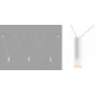 Wireflow LED Black Suspension lam 3 патрона designed by Jordi Vilardell
