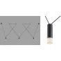 Wireflow LED Black Suspension lam 3 патрона designed by Jordi Vilardell