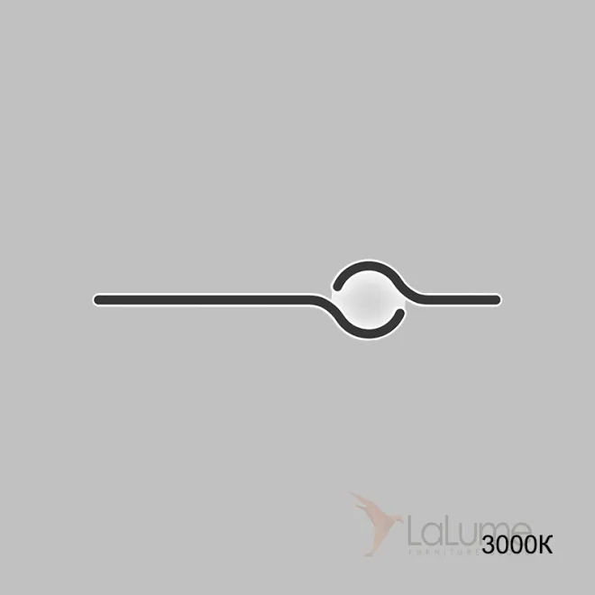 Серия настенных светодиодных светильников с двумя изогнутыми элементами на круглом креплении HARTO H80 3000К