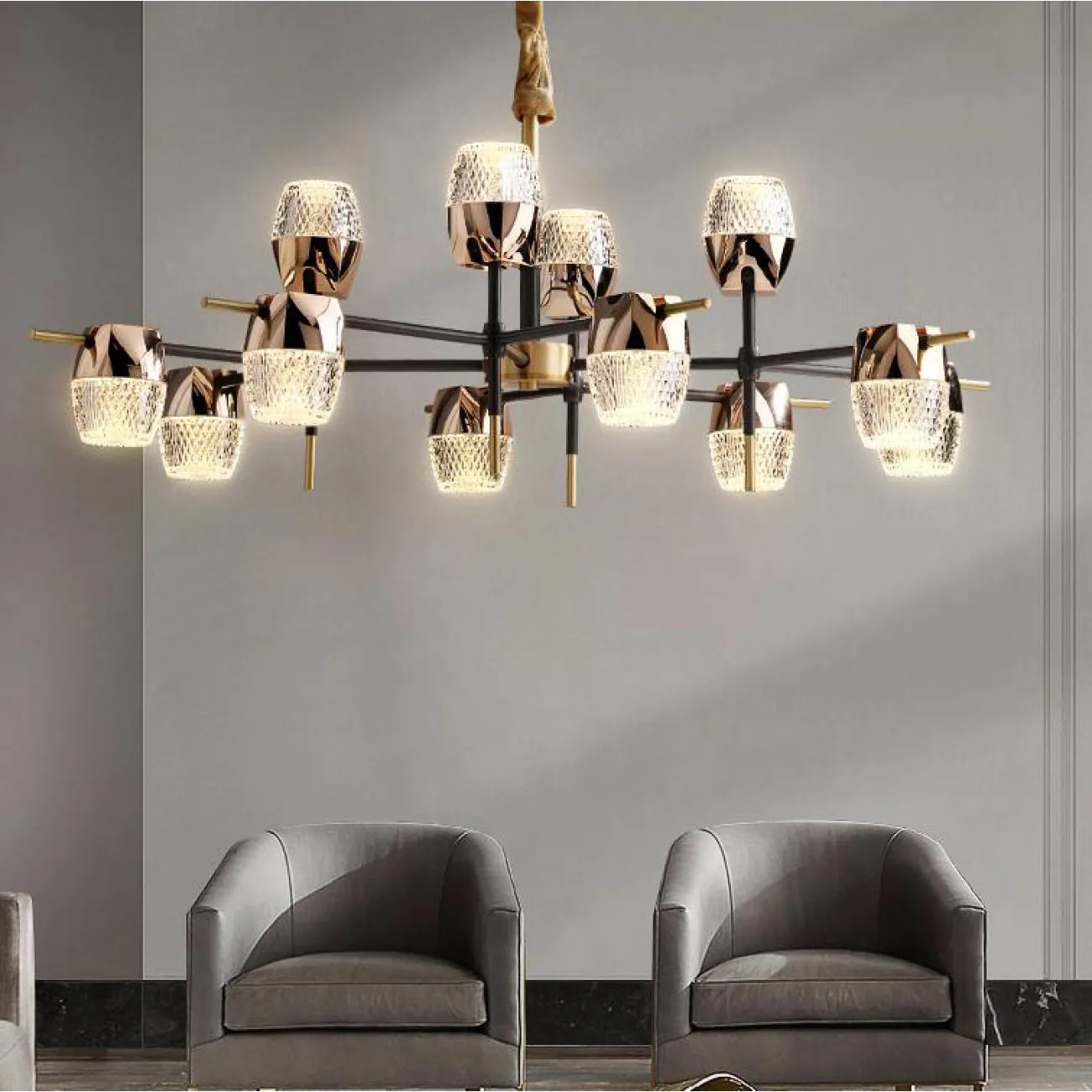 Подвесная люстра BENTINA L12 от ImperiumLoft