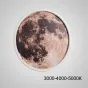 Настенный светодиодный светильник в форме диска с детальным изображением поверхности Луны COSMOS B Луна D100 Трехцветный свет