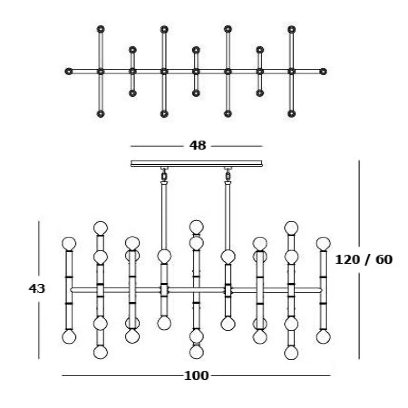 Люстра Meurice Rectangular Chandelier Jonathan Adler от ImperiumLoft Люстра Meurice Rectangular Chandelier Jonathan Adler от ImperiumLoft