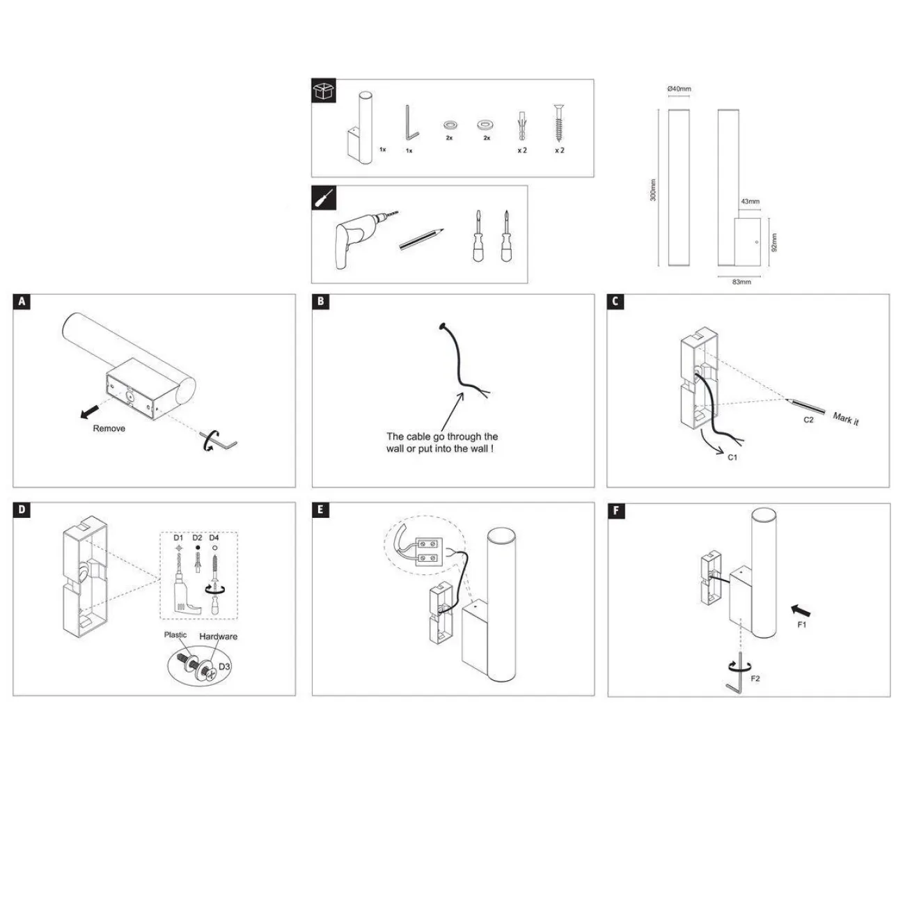 Настенный светильник BALAESE WALL от ImperiumLoft