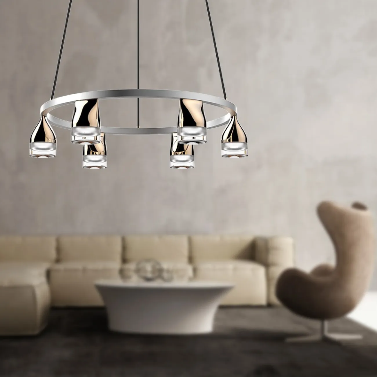 Подвесная люстра ALERT Черный от ImperiumLoft