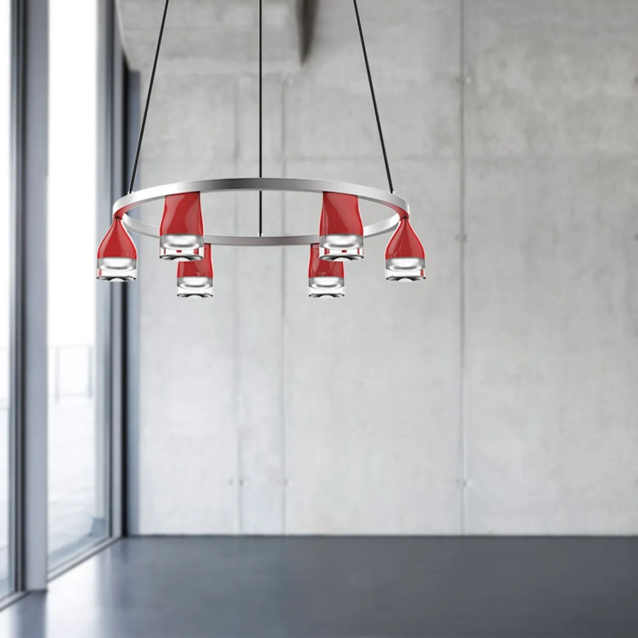 Подвесная люстра ALERT Черный от ImperiumLoft