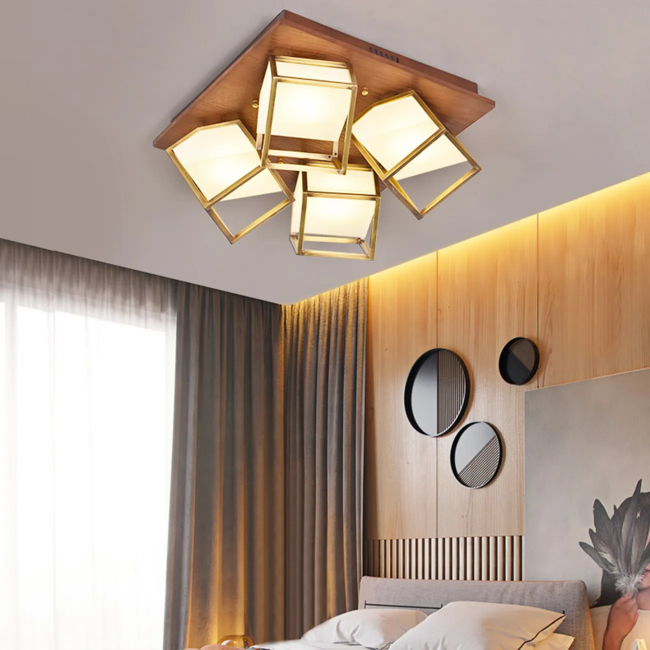 Потолочная люстра TANNING L6 от ImperiumLoft