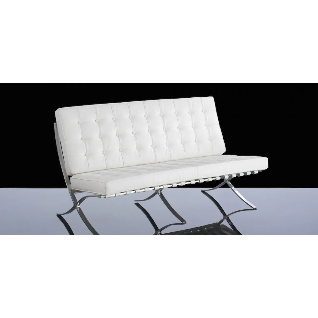 Диван Barcelona 2 seats designed by Ludwig Mies van der Rohe		 in 1929 от LaLume