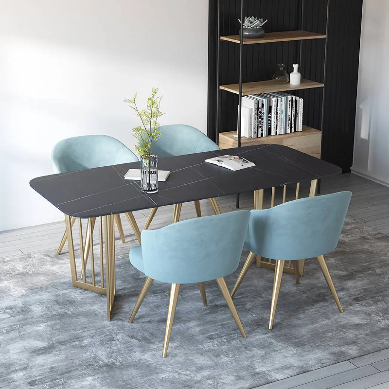 Дизайнерский обеденный стол - LaLume-AZ00397