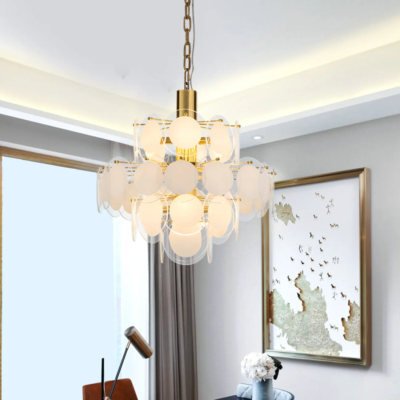 Подвесная люстра FLAKES D50 от ImperiumLoft